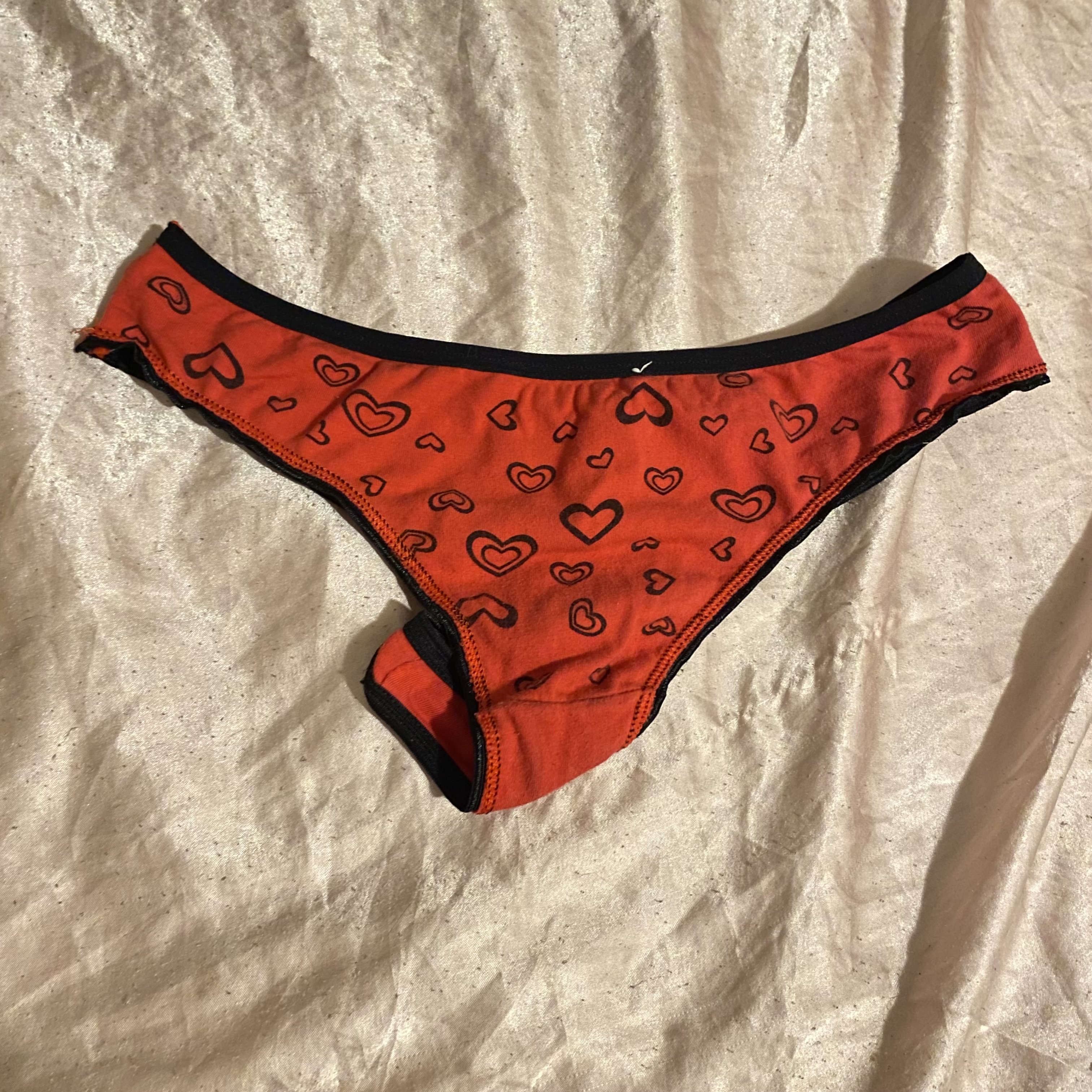 Sweaty Red Gym worn panties 